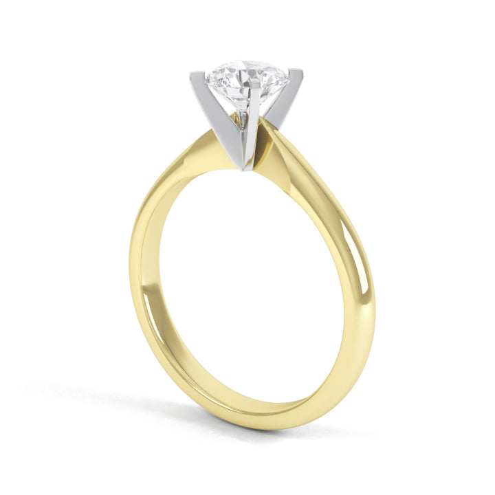 1ct G VS Round Brilliant Cut Lab Diamond 4 Claw Ring