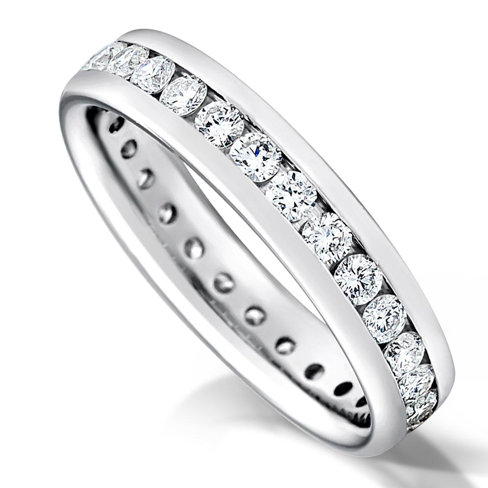 4.0mm 0.70ct Diamond ET Wedding Ring
