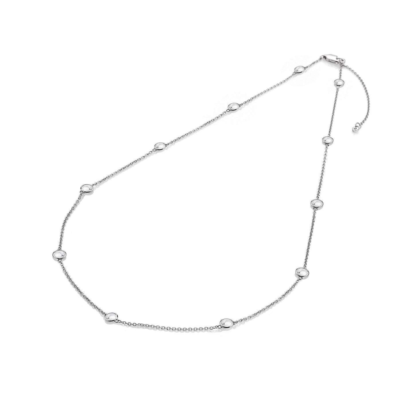 Tender White Topaz Intermittent Necklace - 45cm