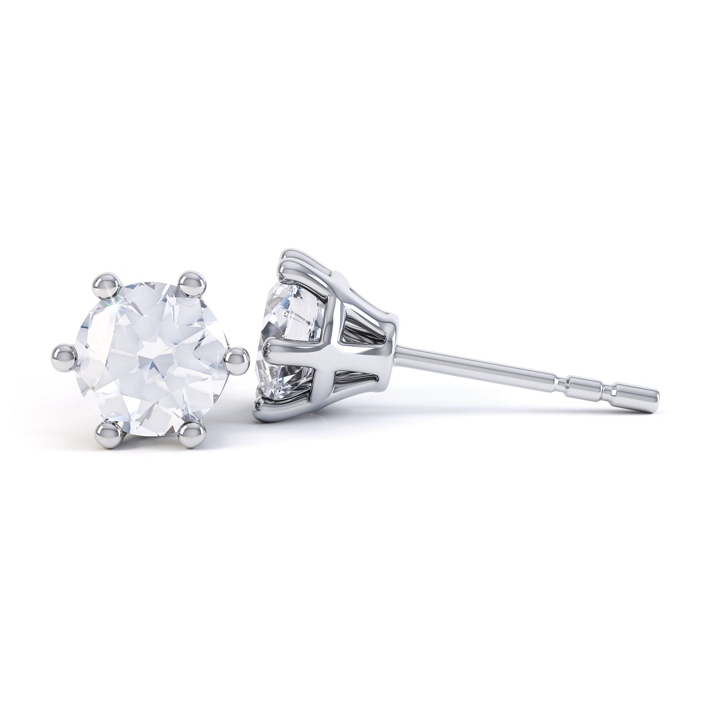 Brilliant Cut 6 Claw Platinum Setting