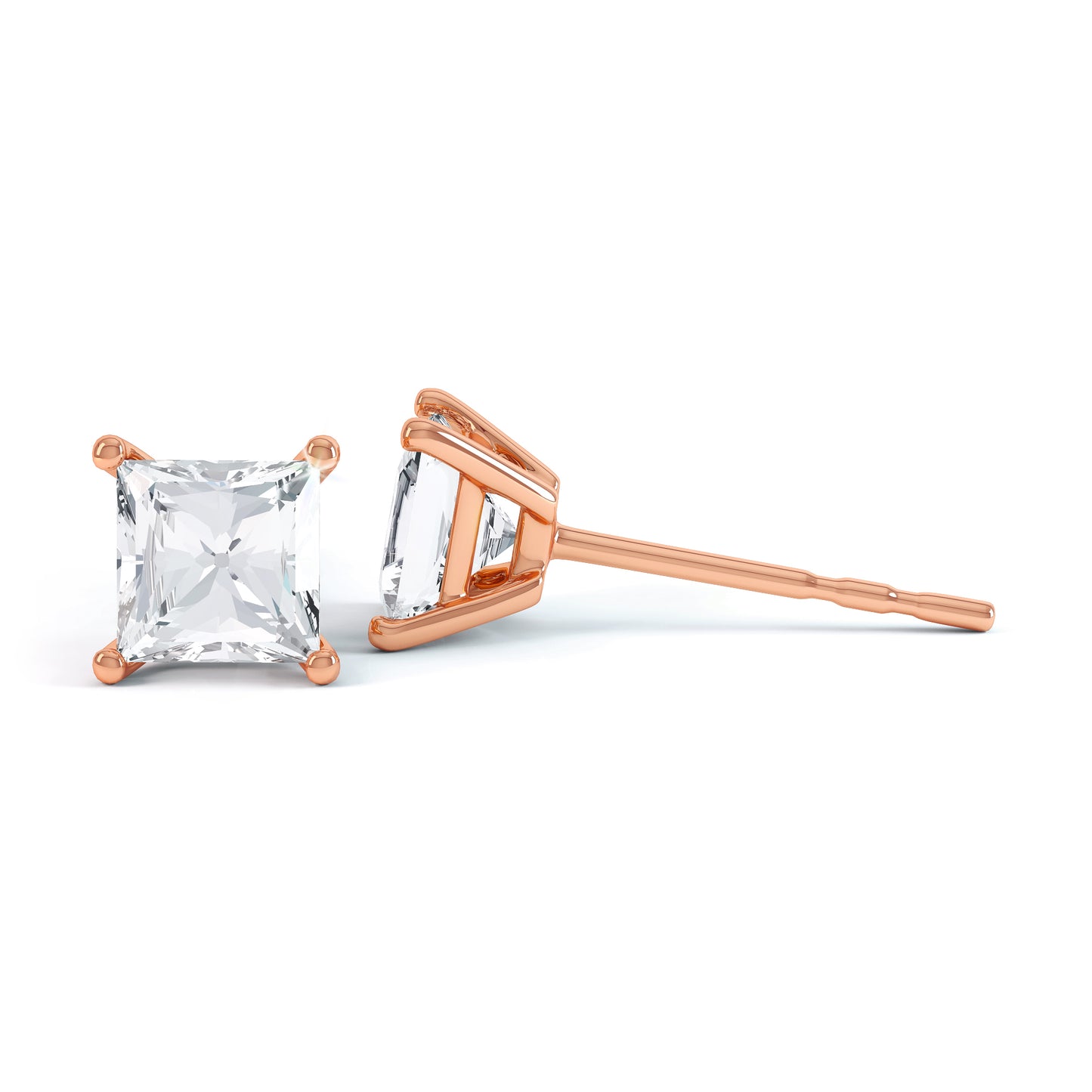 Princess Cut 4 Claw Setting