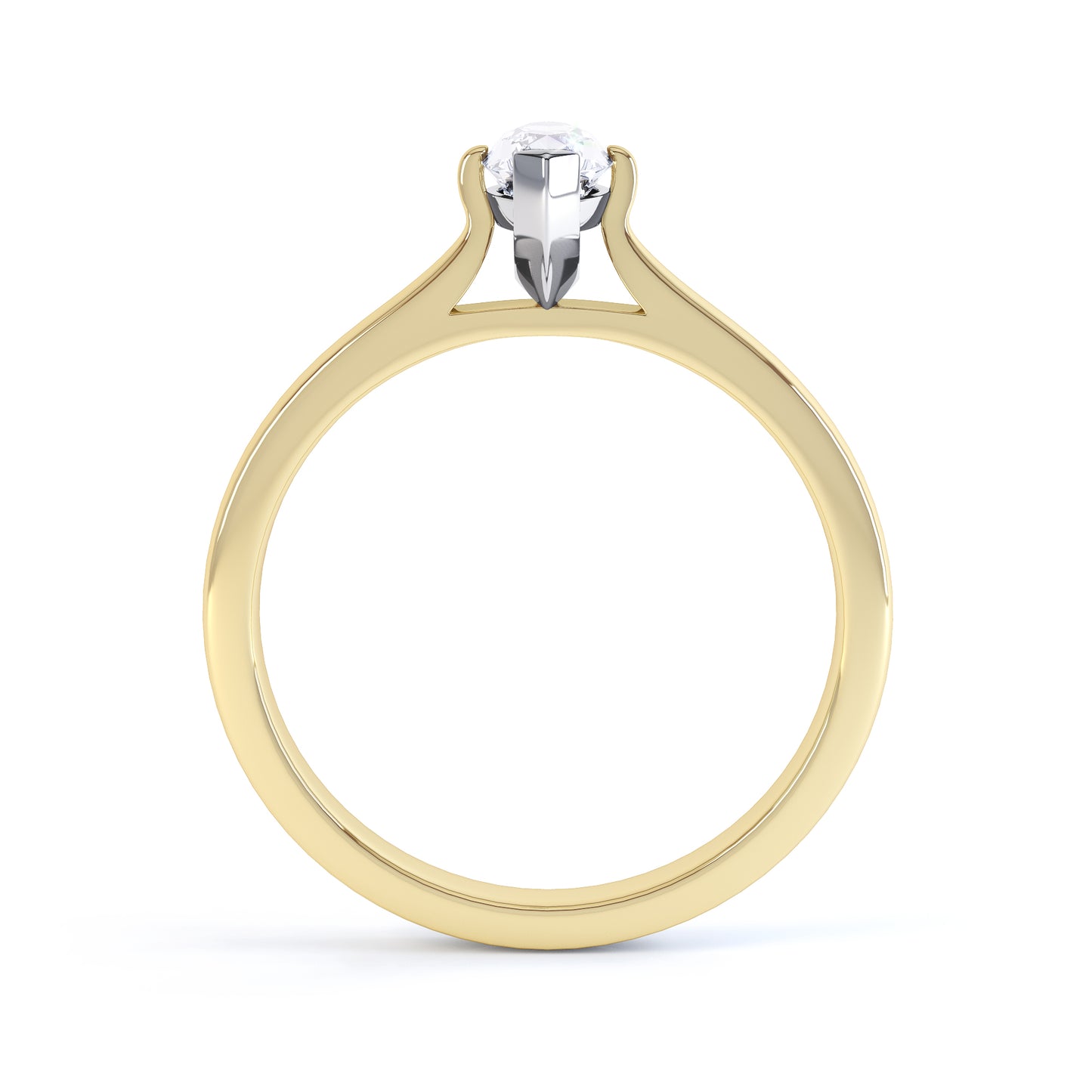 Marquise Cut Claw Set Band