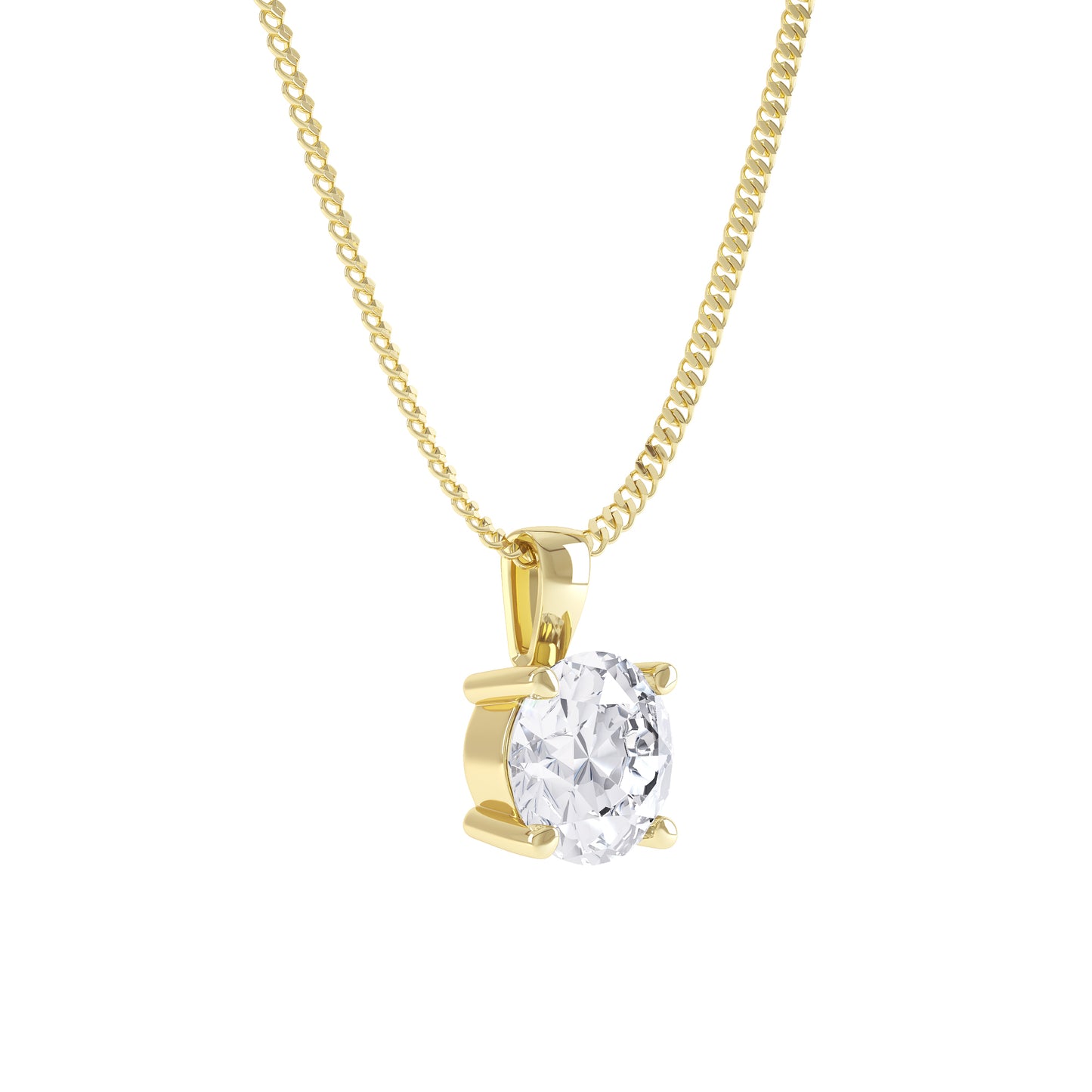 4 Claw Lab Diamond Pendant