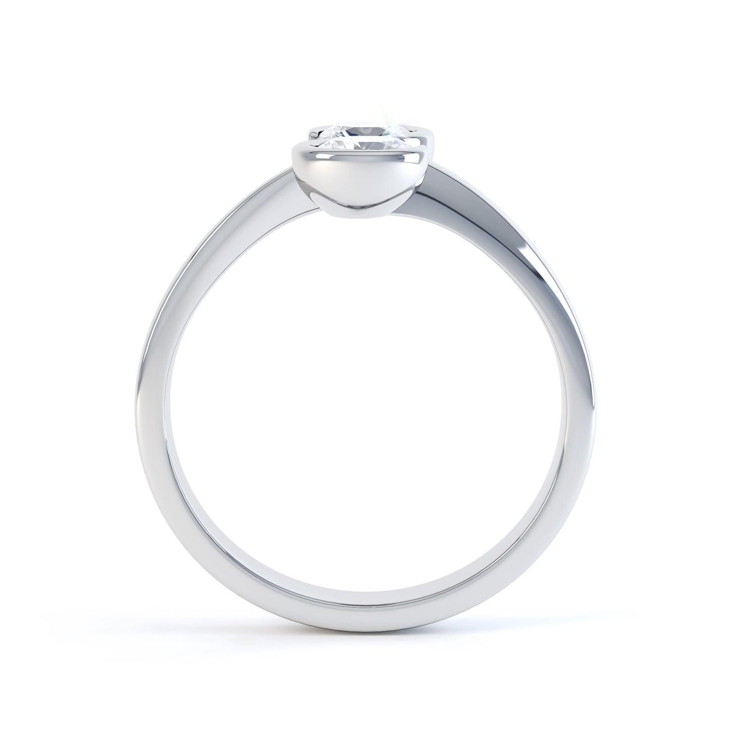2 Stone Round Brilliant Cut Ring