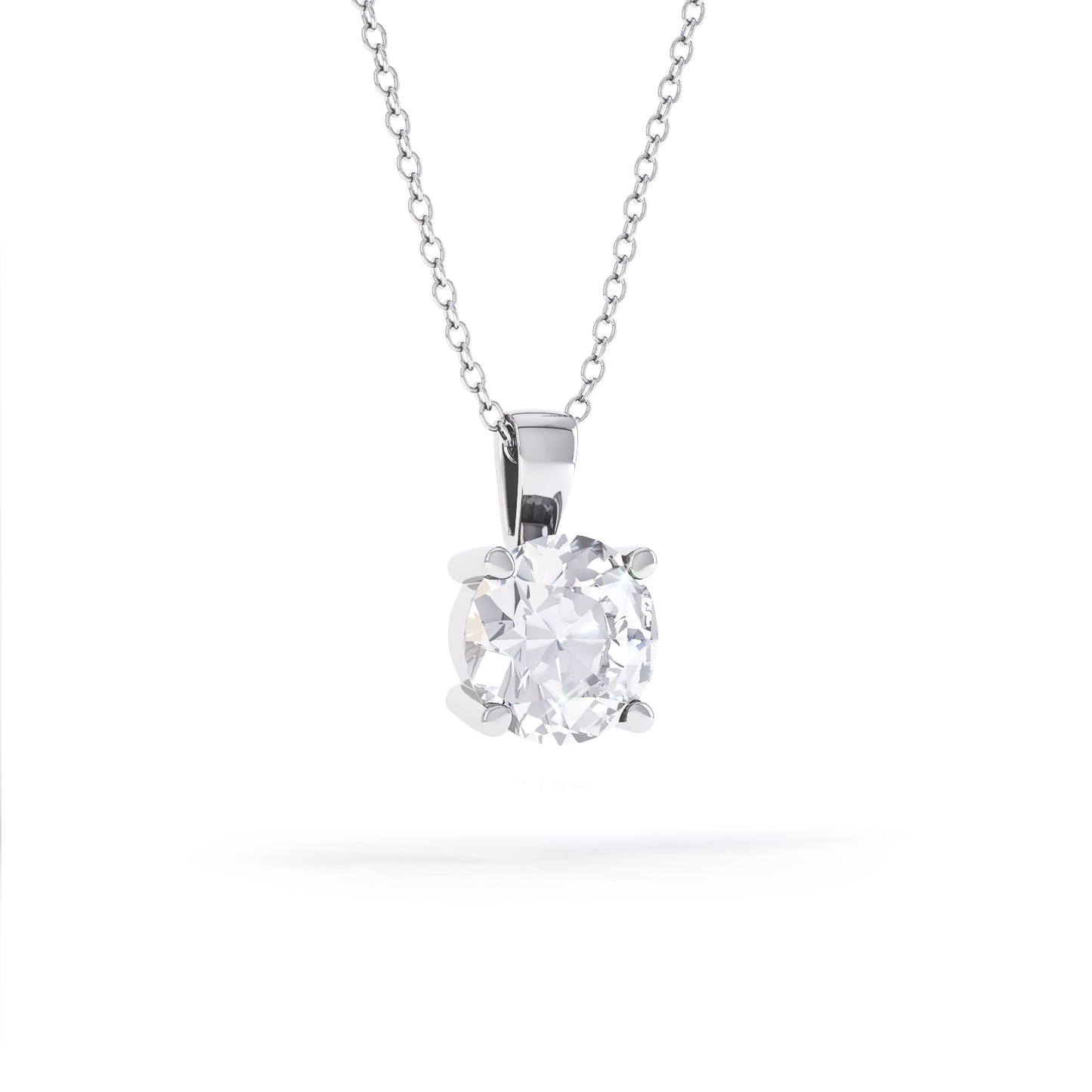 4 Claw Lab Diamond Pendant