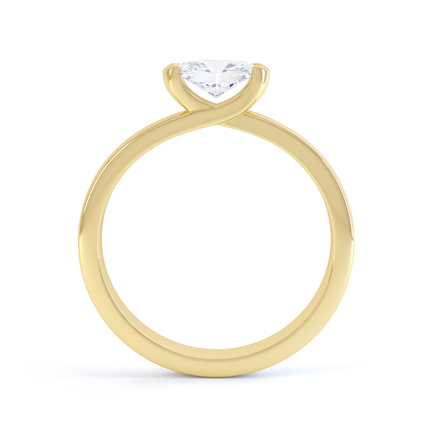 Oval Cut Tension Twist Band