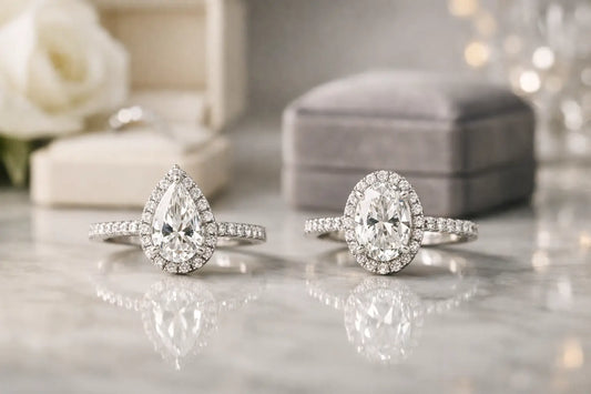 Pear vs Oval Diamonds for Engagement Rings