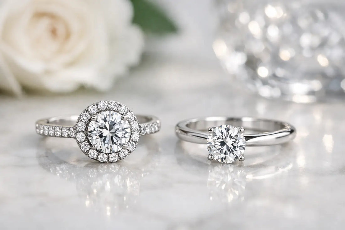 Halo vs Solitaire Engagement Rings