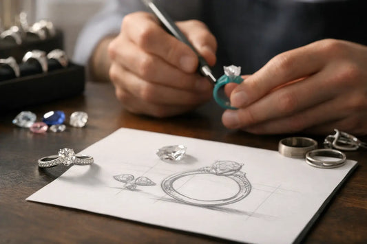 A Custom Engagement Ring Process Example