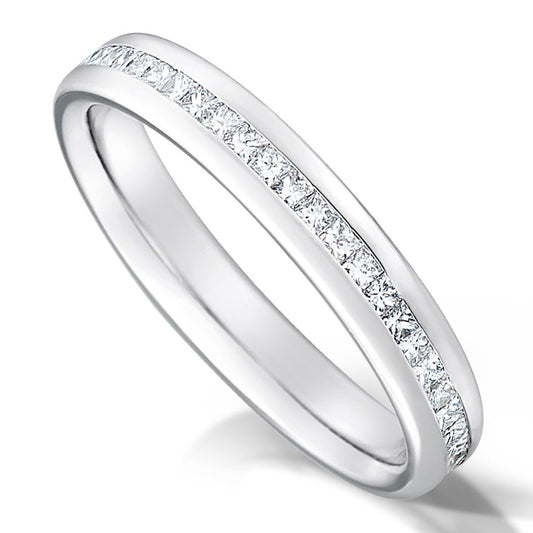 2.5mm Diamond wedding ring