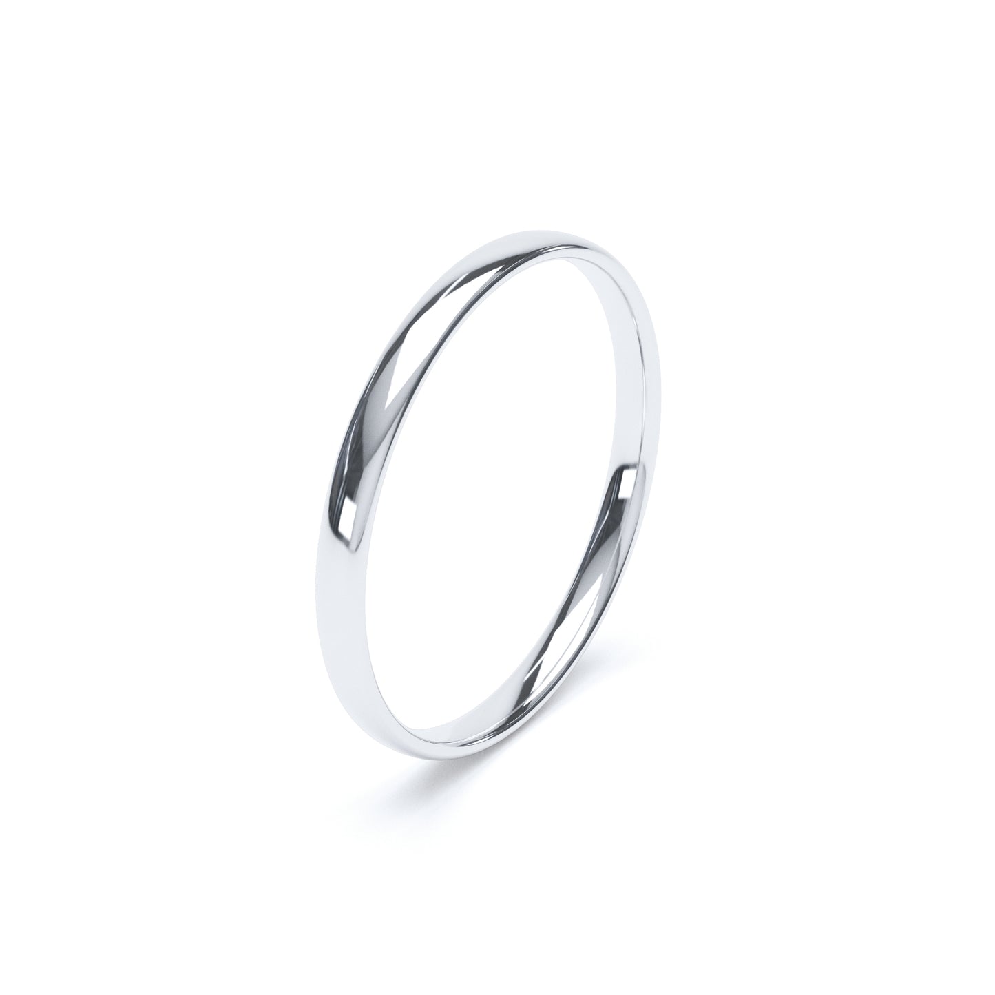 2mm Platinum Wedding Band