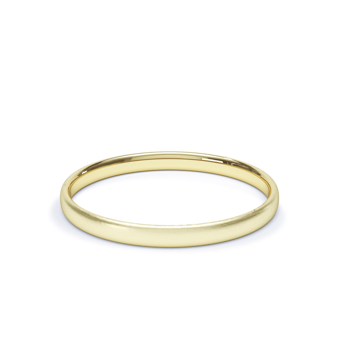 2mm Gold Wedding Band Satin