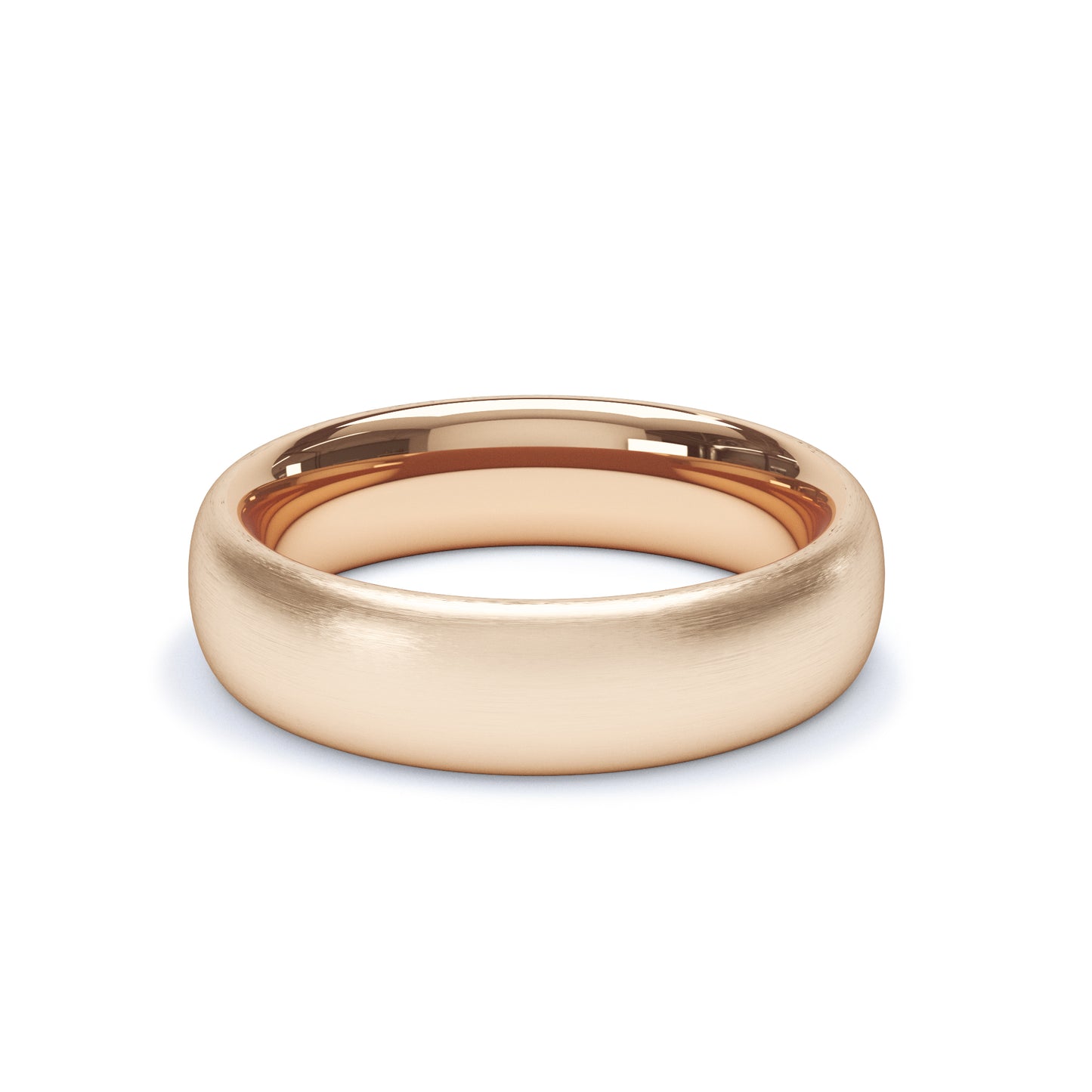 5mm Gold Wedding Band Satin