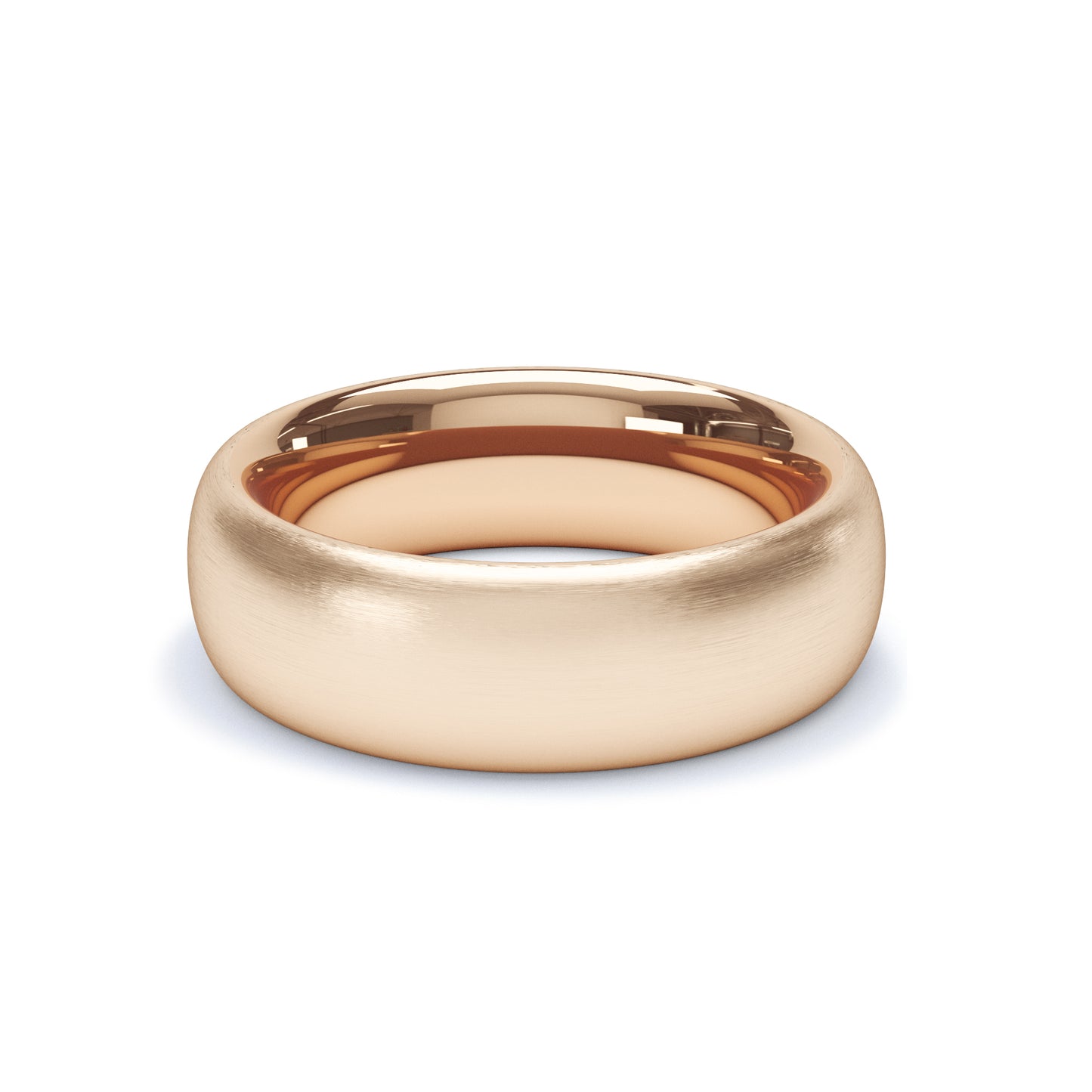 6mm Gold Wedding Band Satin