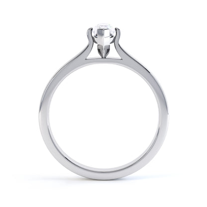 Marquise Cut Claw Set Band