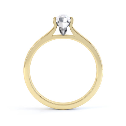 Marquise Cut Claw Set Band
