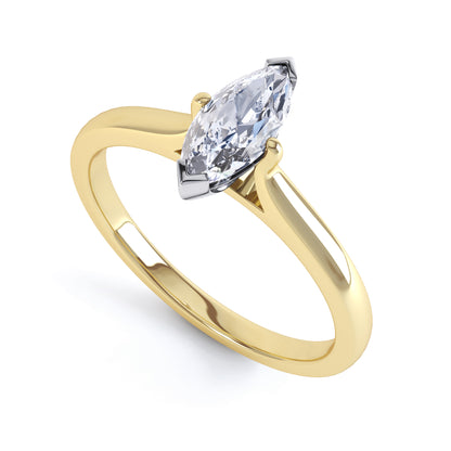 Marquise Cut Claw Set Band