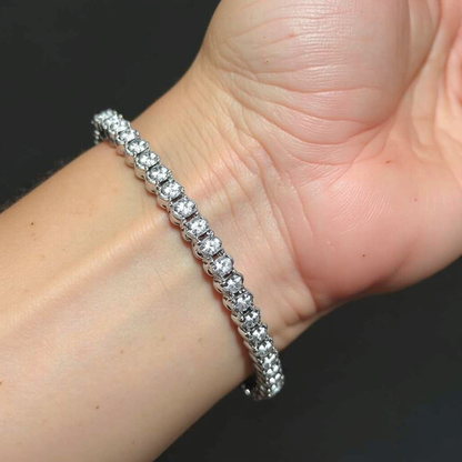 4 Claw Lab Diamond Tennis Bracelet H/VS