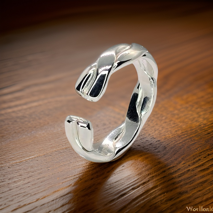 Twist Silver Ring