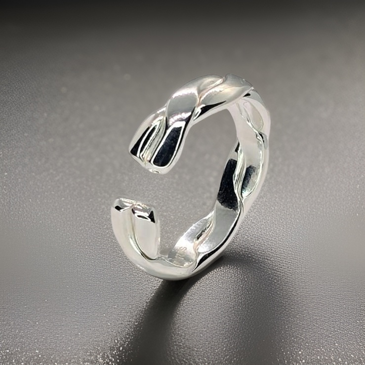 Twist Silver Ring