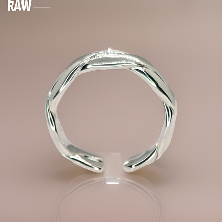 Twist Silver Ring