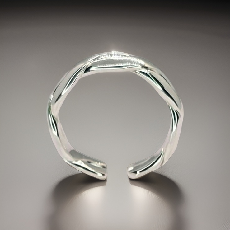 Twist Silver Ring