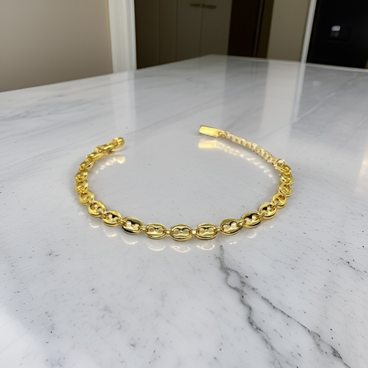 Gold colour bracelet