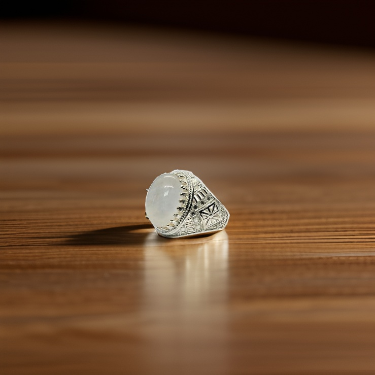 Dur-e-Najaf (Pure Quartz) Ring