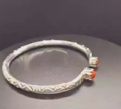 Silver Hakik (Agate) bracelet